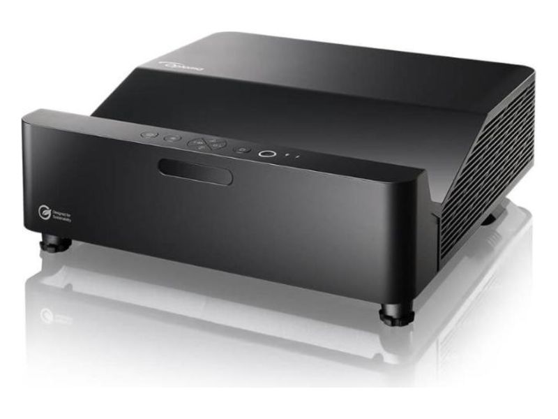 Проектор Optoma ZU600UST-B чёрный, вид под углом