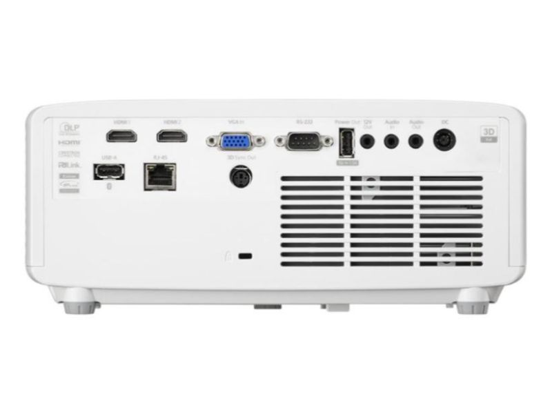 Разъёмы проектора Optoma ZW351e: HDMI, VGA, RJ45, RS-232, USB-A