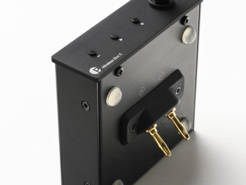 Pro-Ject Wireless Box E чёрный &mdash; кнопки управления и разъёмы под бананы