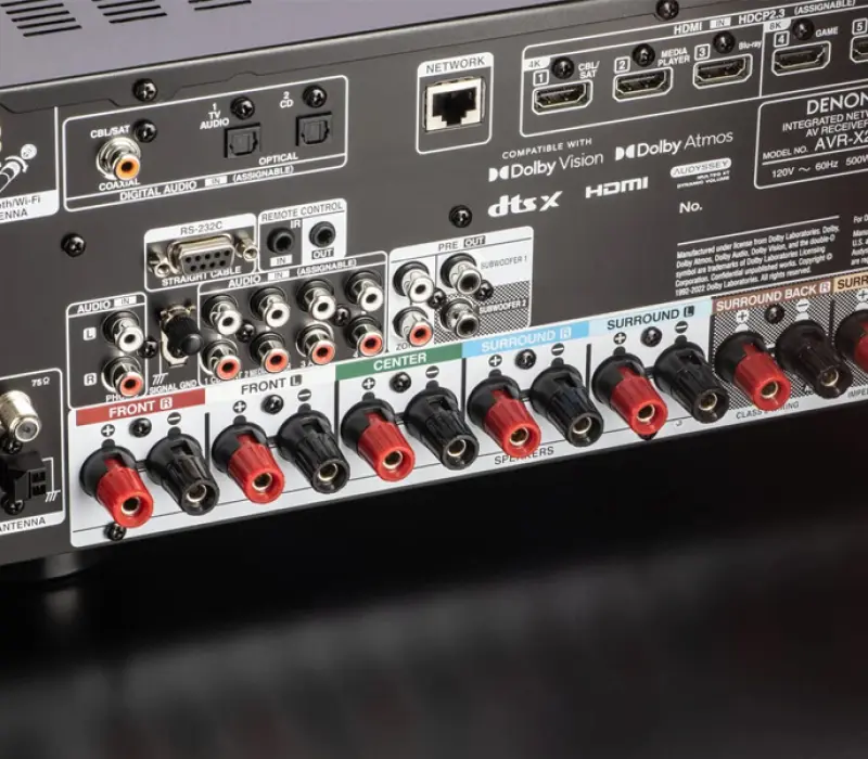 DENON AV-ресивер AVR-X2800H ЧЕРНЫЙ, Kinodrive.kz &mdash; фото 9