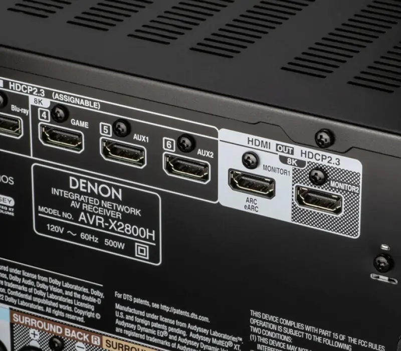 DENON AV-ресивер AVR-X2800H ЧЕРНЫЙ, Kinodrive.kz — фото 7