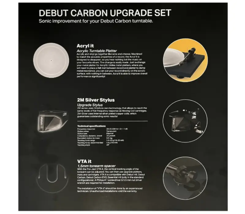 PRO-JECT Набор для обновления проигрывателя Debut Carbon EAN:9120122299197, Kinodrive.kz &mdash; фото 2