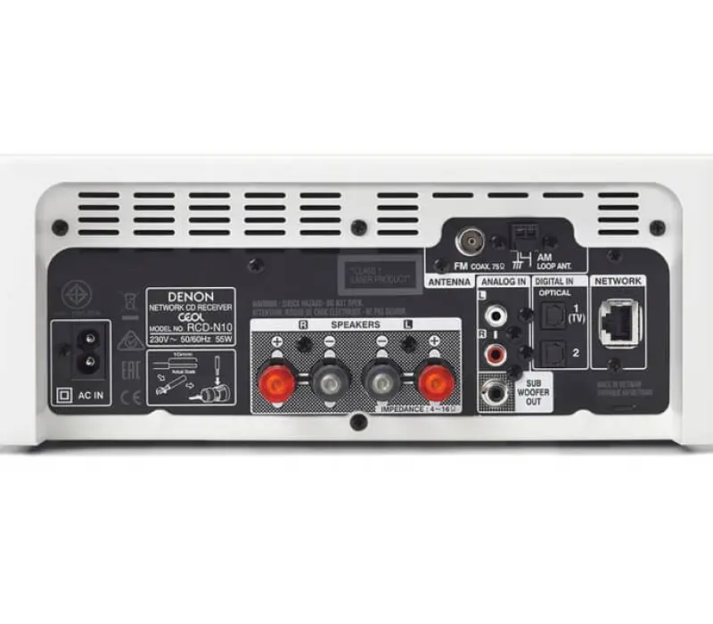 DENON CD-ресивер RCD-N10 БЕЛЫЙ, Kinodrive.kz &mdash; фото 2