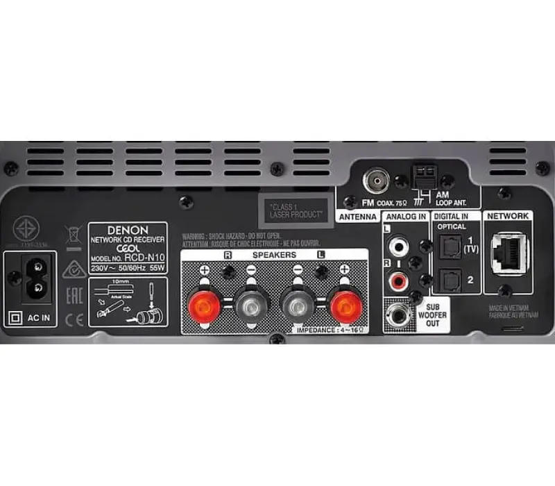 DENON CD-ресивер RCD-N10 ЧЕРНЫЙ, Kinodrive.kz &mdash; фото 3