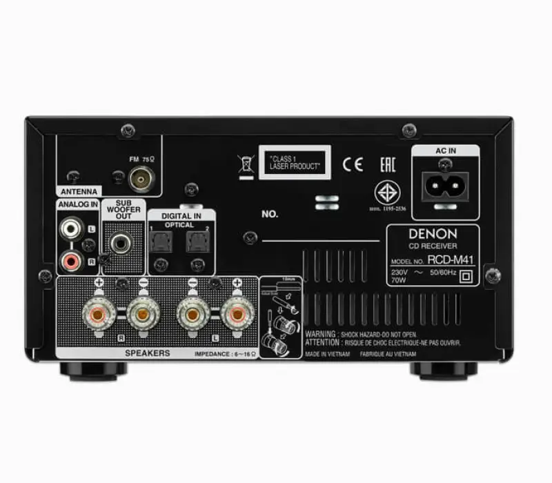 DENON Hi-Fi мини-система RCD-M41 ЧЕРНЫЙ, Kinodrive.kz &mdash; фото 3