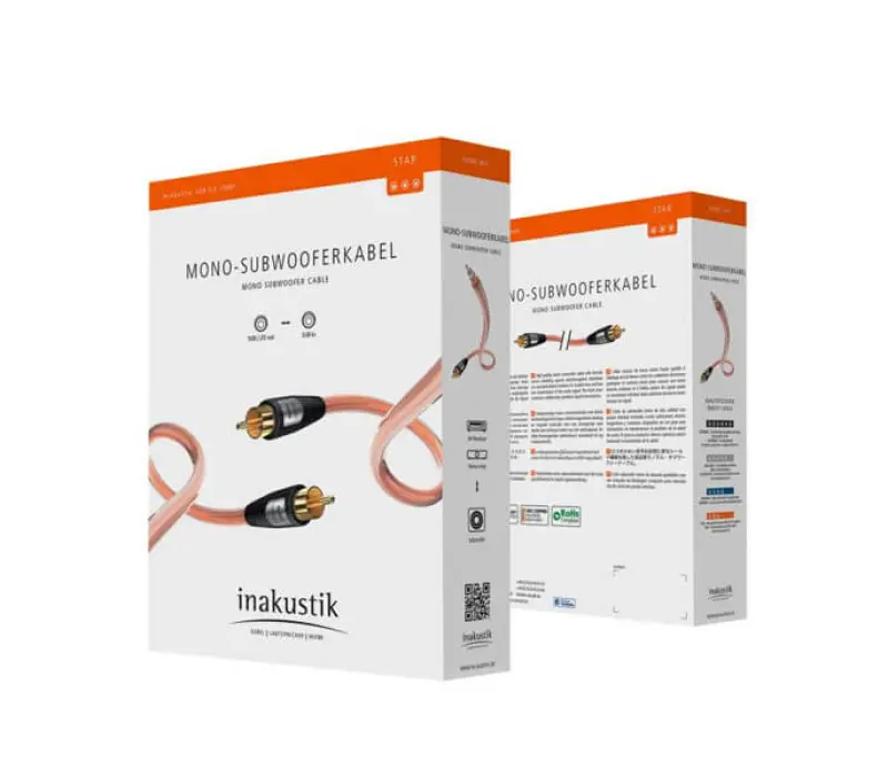 inakustik Кабель RCA-RCA Star Audio MonoSub 3m EAN:4001985511181, Kinodrive.kz — фото 2