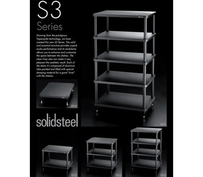 SOLIDSTEEL S3-4 Стойка под Hi-Fi Audio ЧЕРНЫЙ, Kinodrive.kz &mdash; фото 3