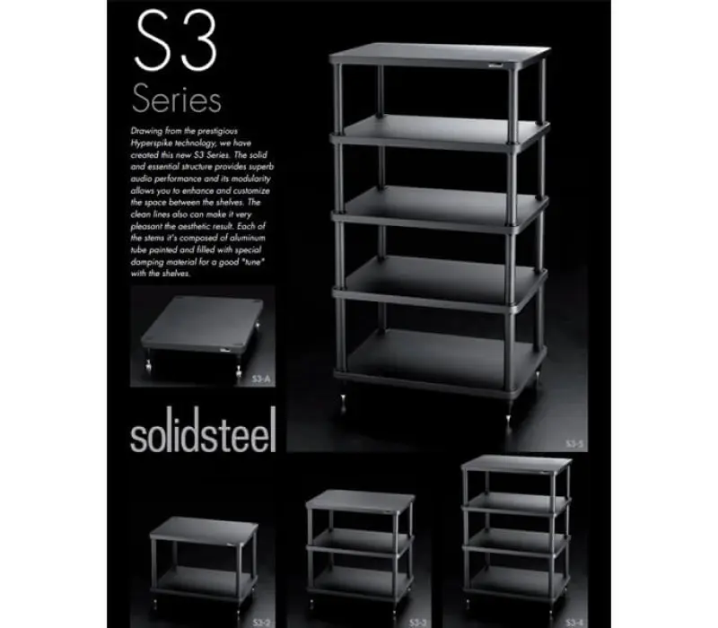 SOLIDSTEEL S3-5 Стойка под Hi-Fi Audio ЧЕРНЫЙ, Kinodrive.kz &mdash; фото 4