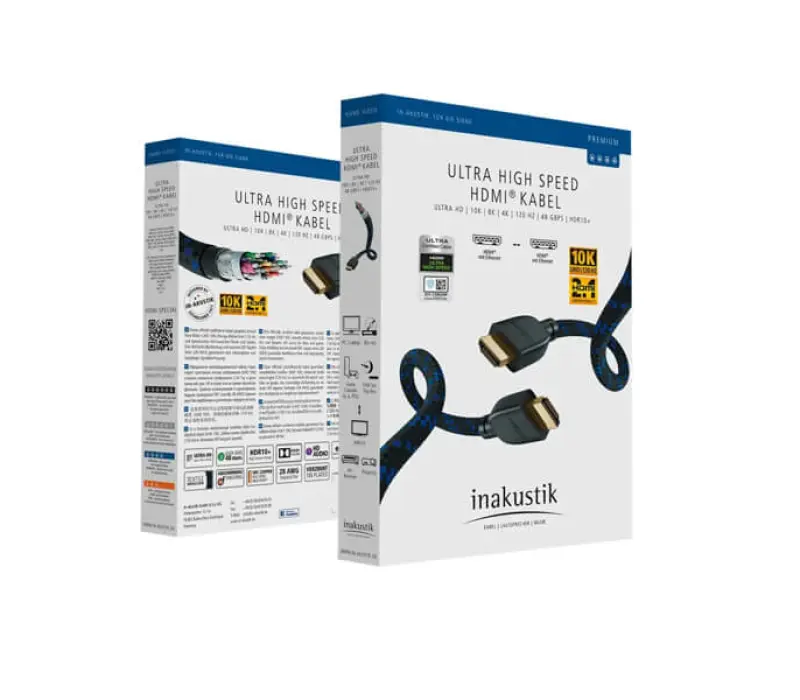 inakustik Кабель Prem II HDMI2.1 48G 5m EAN:4001985522088, Kinodrive.kz — фото 4