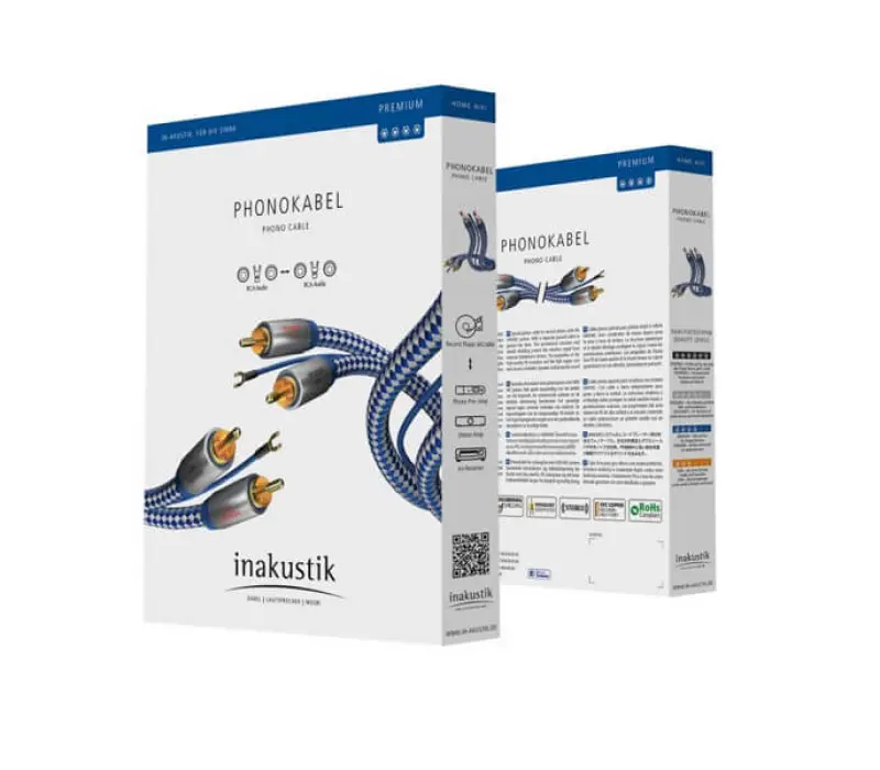 inakustik Кабель PHONO RCA-RCA Premium II 0,75m EAN:4001985513543, Kinodrive.kz — фото 2