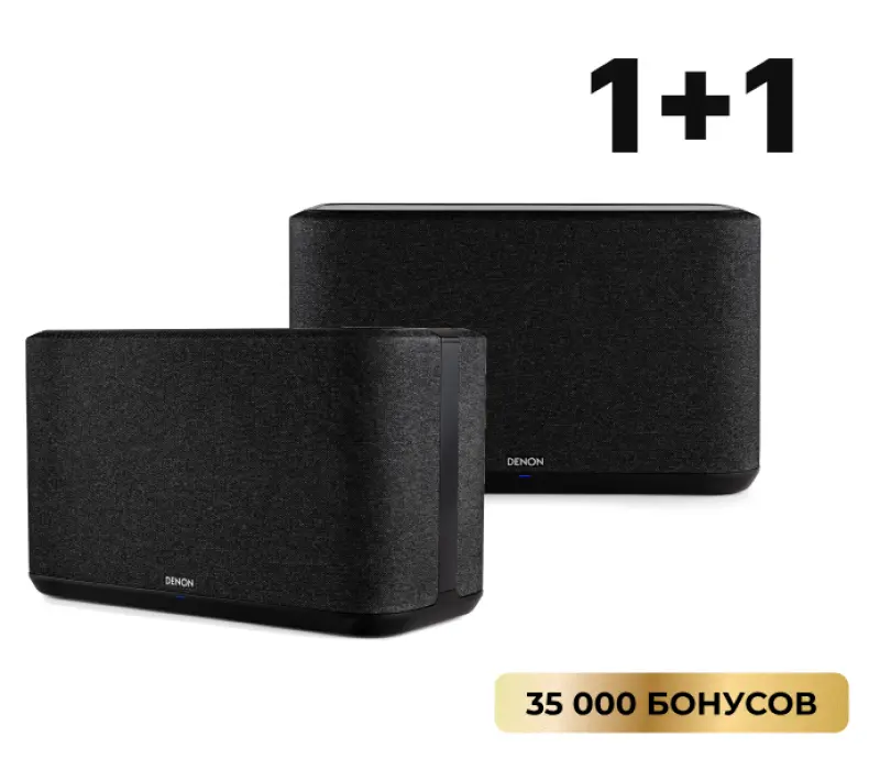 DENON Беспроводная акустическая система Home 350 ЧЕРНЫЙ — комплект 2 шт, Kinodrive.kz — фото 1