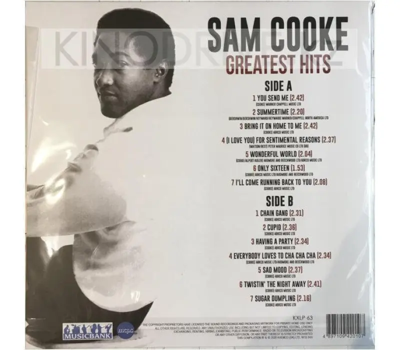 Виниловая пластинка SAM COOKE - Greatest Hits, Kinodrive.kz — фото 2
