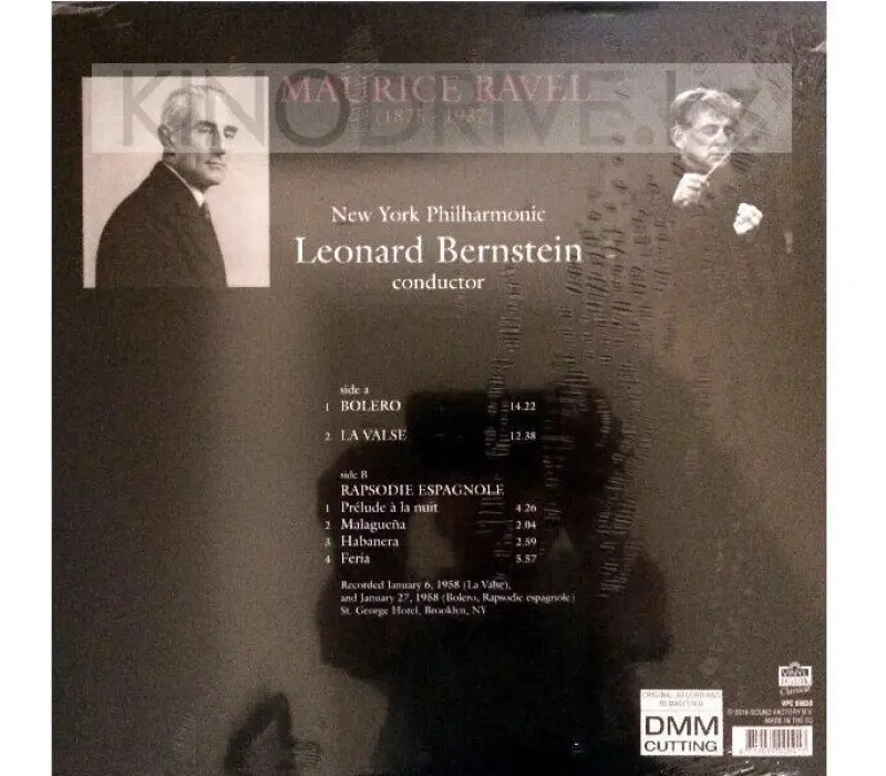 Виниловая пластинка Ravel M. - Leonard Bernstein – Bolero, La Valse, Rapsodie Espagnole: Vinyl Passion, Kinodrive.kz — фото 2