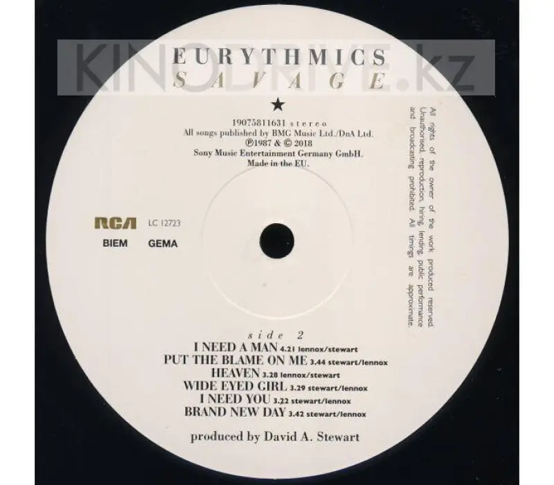 Виниловая пластинка EURYTHMICS - Savage, Kinodrive.kz — фото 7