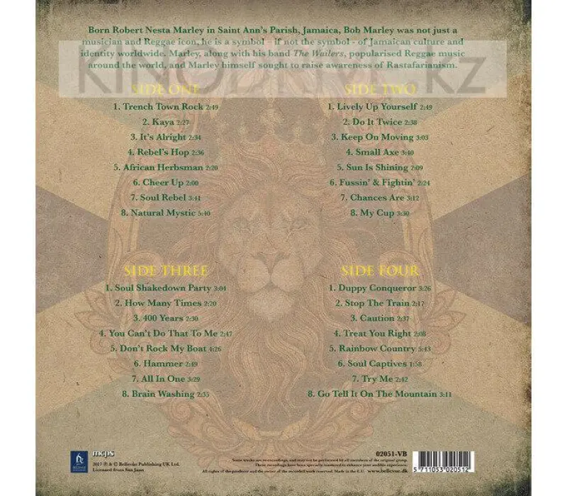 Виниловая пластинка BOB MARLEY - Trenchtown Rock, Kinodrive.kz — фото 2