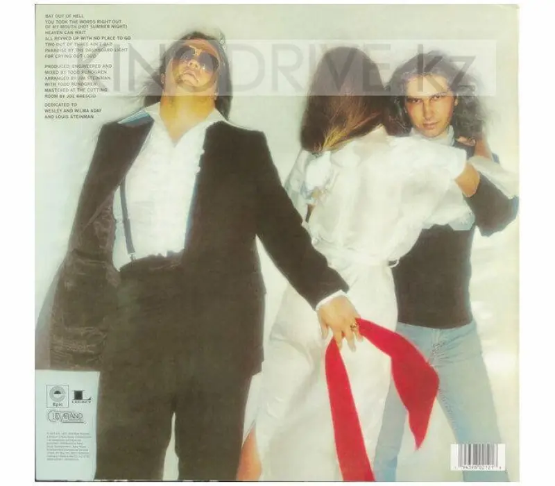 Виниловая пластинка MEAT LOAF - Bat Out Of Hell - Transparent Vinyl, Kinodrive.kz — фото 2