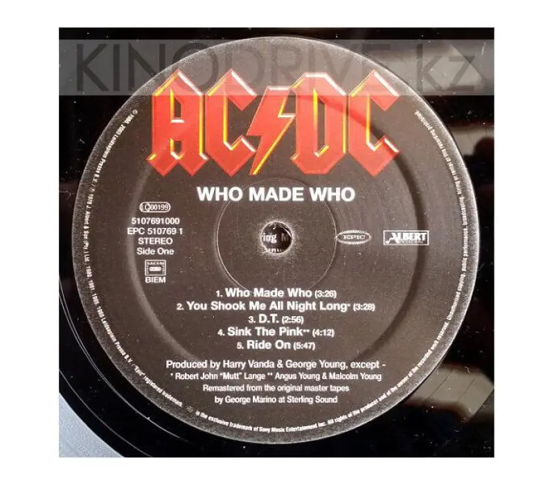 Виниловая пластинка AC/DC - Who Made Who, Kinodrive.kz — фото 4