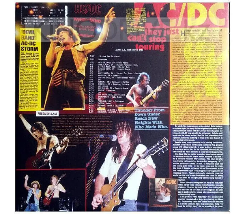 Виниловая пластинка AC/DC - Who Made Who, Kinodrive.kz — фото 5