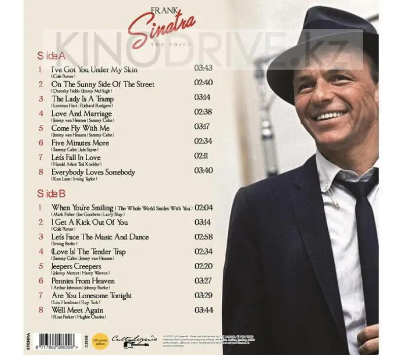 Виниловая пластинка Frank Sinatra – The Voice: Cult Legends, Kinodrive.kz — фото 2