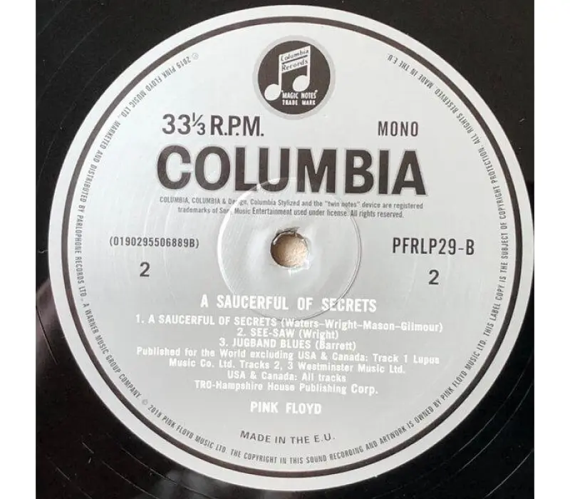 Виниловая пластинка Pink Floyd – A Saucerful Of Secrets: Warner, Kinodrive.kz — фото 4