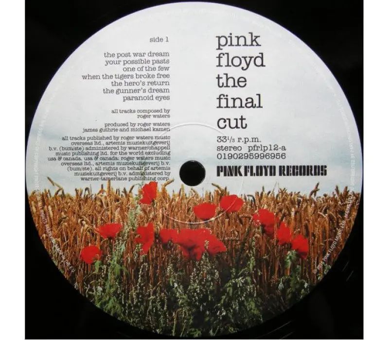 Виниловая пластинка Pink Floyd - Final Cut: Warner, Kinodrive.kz — фото 4