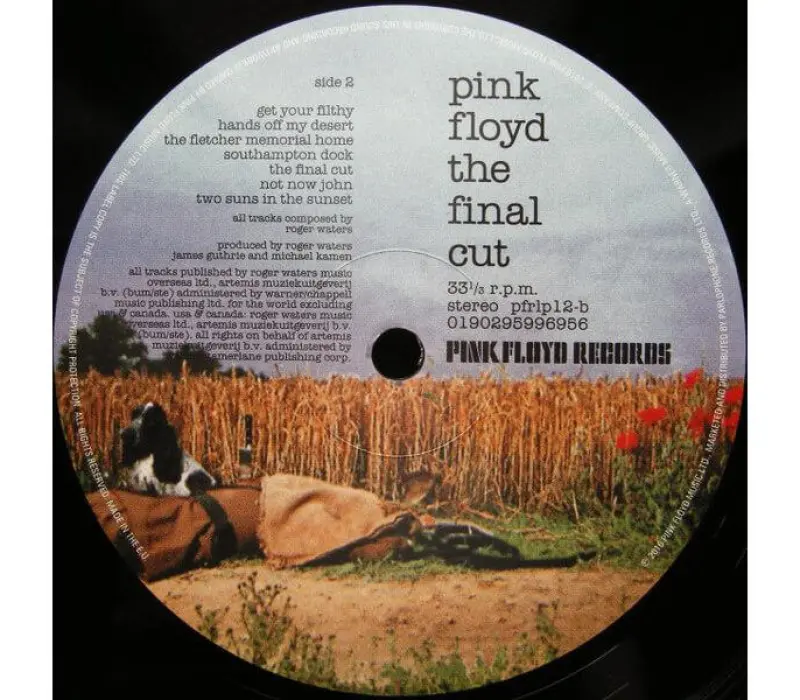 Виниловая пластинка Pink Floyd - Final Cut: Warner, Kinodrive.kz — фото 5