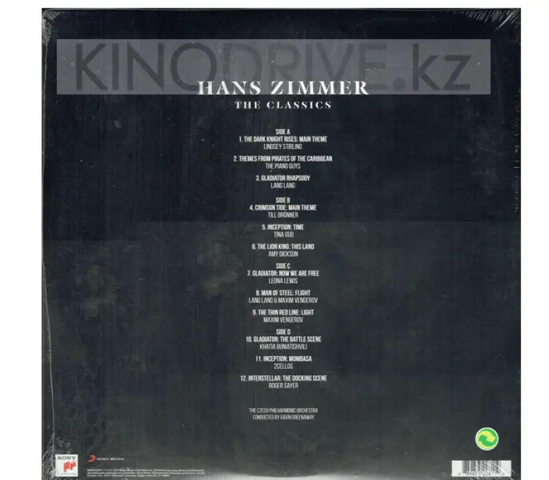 Виниловая пластинка Zimmer, Hans-Classics: Sony Classical, Kinodrive.kz — фото 2