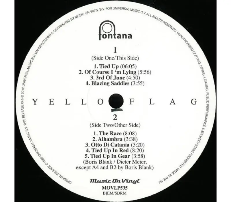 Виниловая пластинка Yello - Flag: Music on vinyl, Kinodrive.kz — фото 7