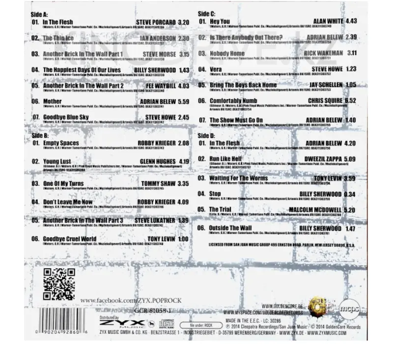 Виниловая пластинка Pink Floyd - Back Against The Wall: Golden Core, Kinodrive.kz — фото 2