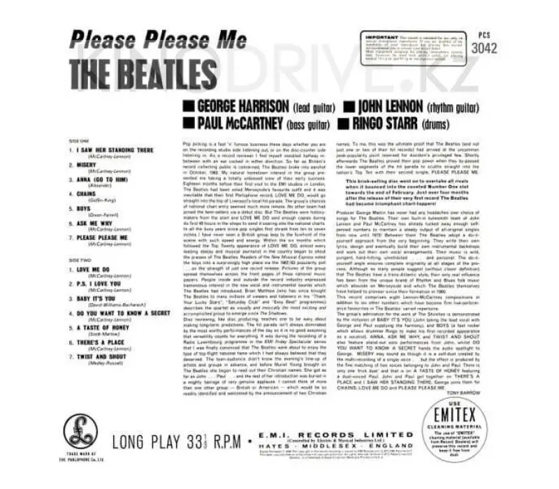 Виниловая пластинка The Beatles – Please Please Me, Kinodrive.kz — фото 2