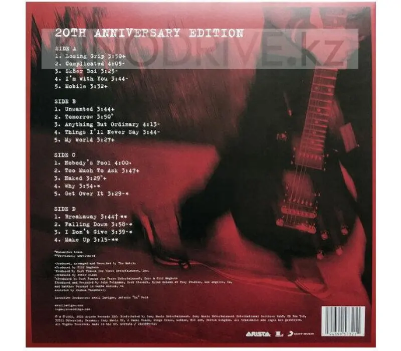 Виниловая пластинка Avril Lavigne – Let Go: Arista, Kinodrive.kz — фото 2