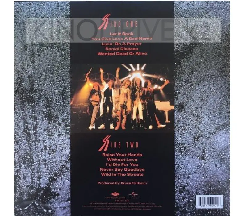 Виниловая пластинка Bon Jovi - Slippery When Wet: Universal, Kinodrive.kz — фото 2