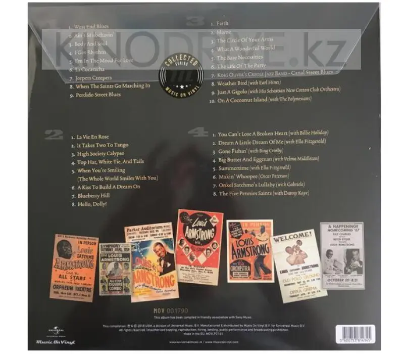 Виниловая пластинка Louis Armstrong – Collected: Music on vinyl, Kinodrive.kz — фото 2
