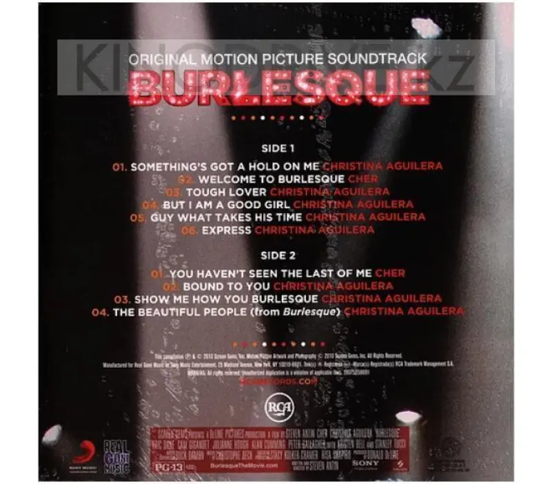Виниловая пластинка Christina Aguilera & Cher – Burlesque: Real Gone, Kinodrive.kz — фото 2