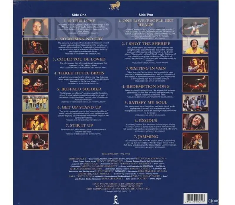 Виниловая пластинка Bob Marley & The Wailers – Legend - The Best Of Bob Marley And The Wailers, Kinodrive.kz — фото 2