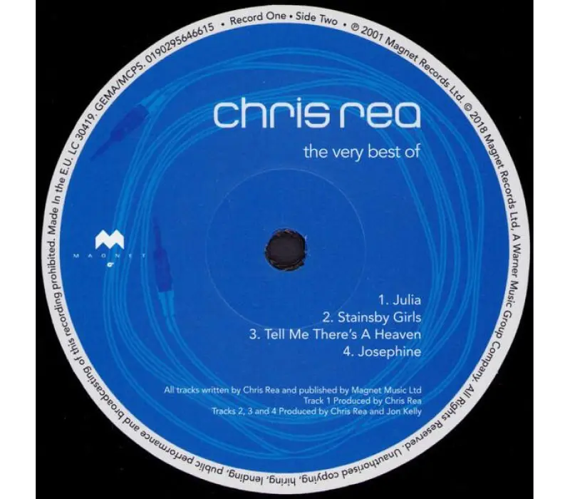 Виниловая пластинка Rea, Chris - Very Best Of Label: Warner, Kinodrive.kz — фото 5