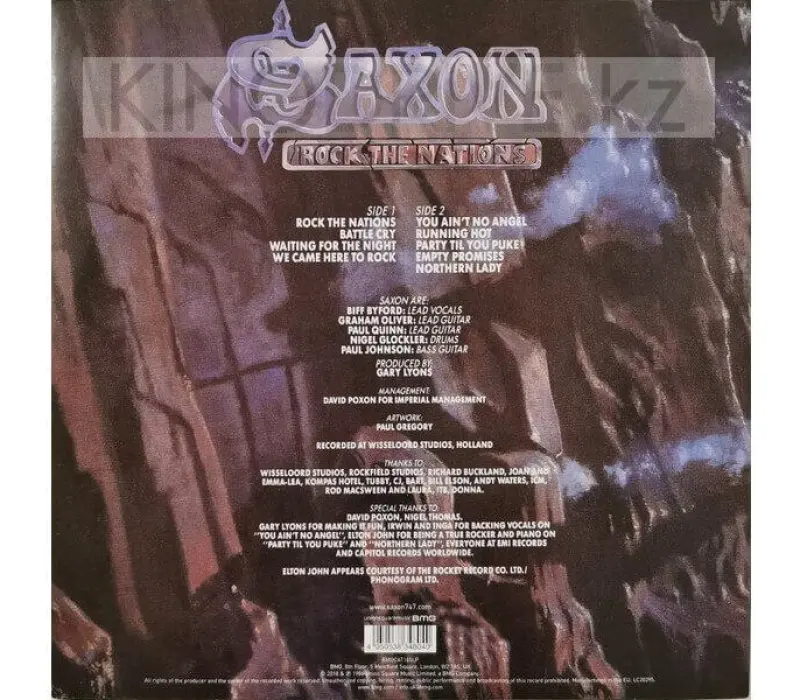 Виниловая пластинка SAXON, ROCK THE NATIONS, Kinodrive.kz — фото 2