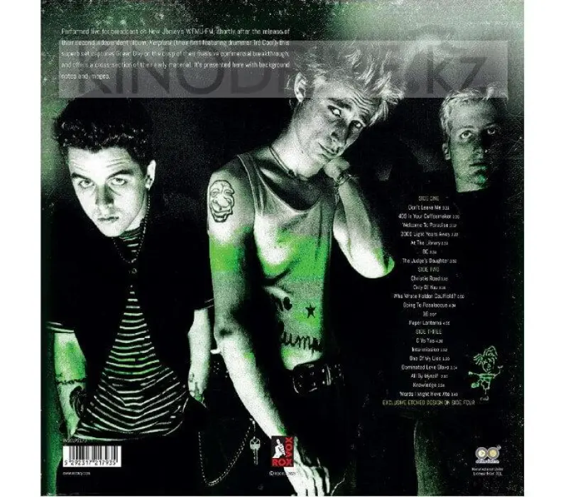 Виниловая пластинка Green Day – Live - Welcome To Paradise: Rox Vox, Kinodrive.kz — фото 2