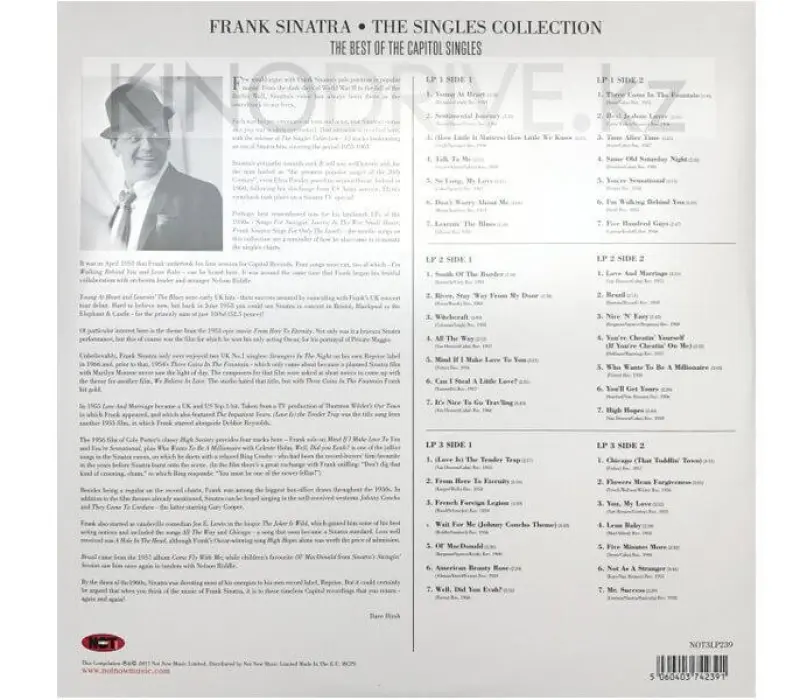 Виниловая пластинка Frank Sinatra - The Singles Collection, Kinodrive.kz — фото 2