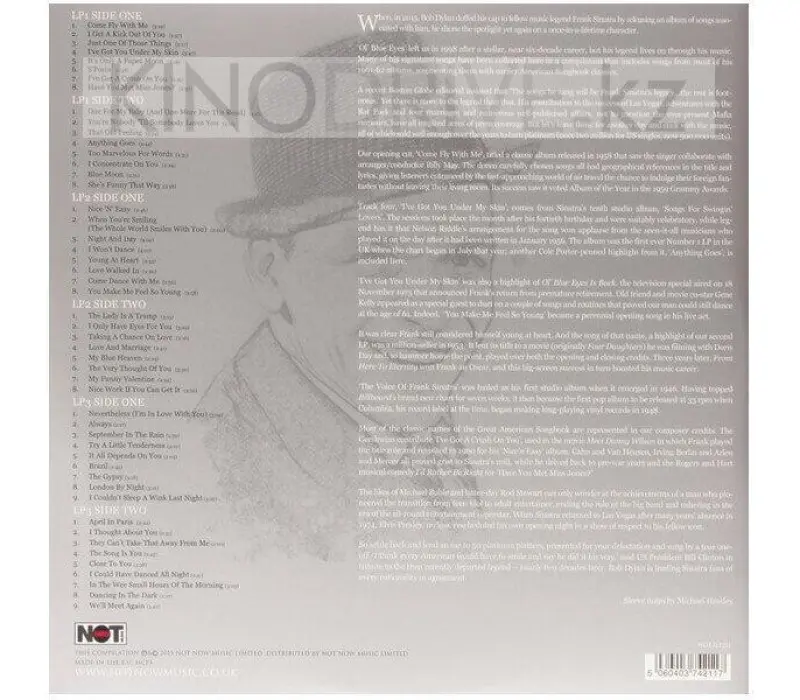 Виниловая пластинка SINATRA FRANK, PLATINUM COLLECTION - WHITE VINYL, Kinodrive.kz — фото 2