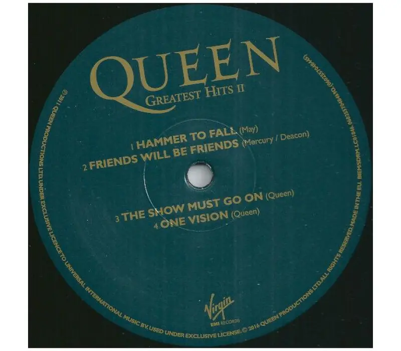 Виниловая пластинка Queen - Greatest Hits 2 Remast Label: Universal, Kinodrive.kz — фото 7