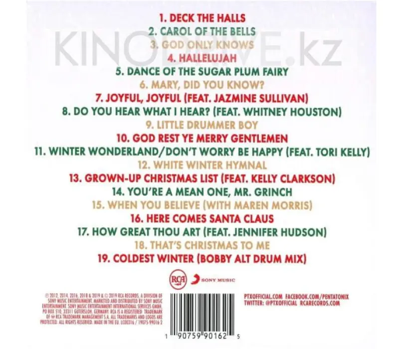 Виниловая пластинка PENTATONIX - BEST OF PENTATONIX.. Label: Rca, Kinodrive.kz — фото 2