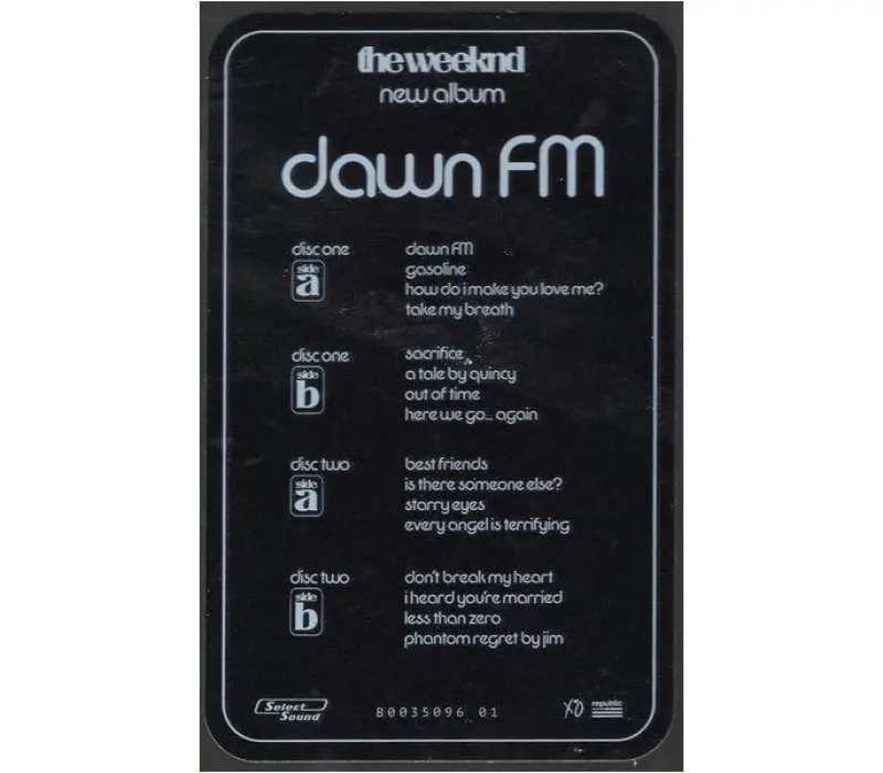 Виниловая пластинка Weeknd - Dawn Fm: Universal, Kinodrive.kz — фото 6