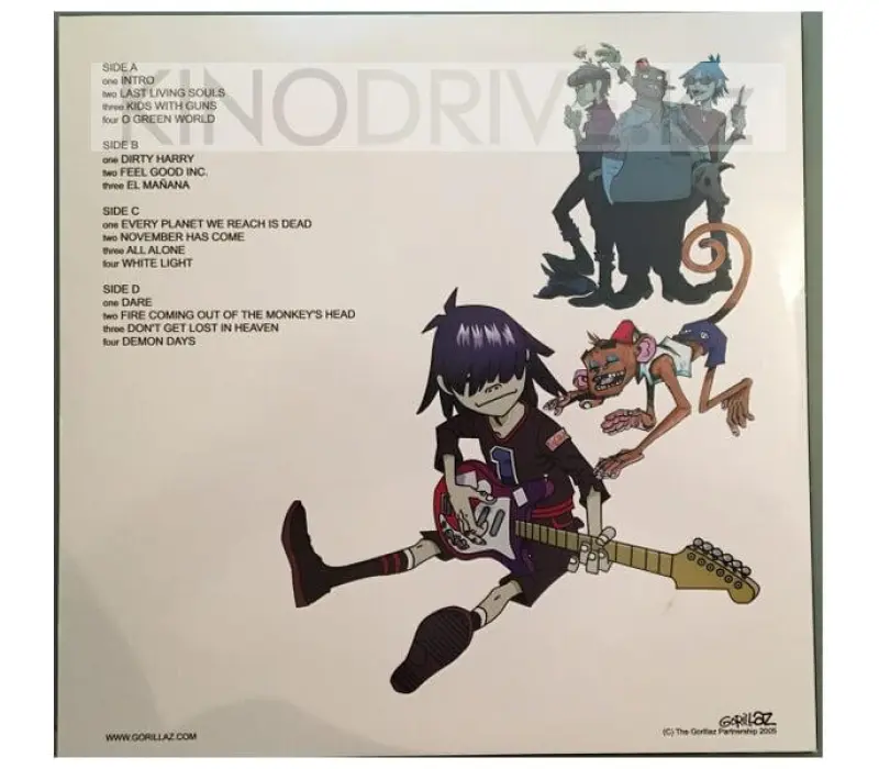 Виниловая пластинка Gorillaz - Demon Days: Warner, Kinodrive.kz — фото 2