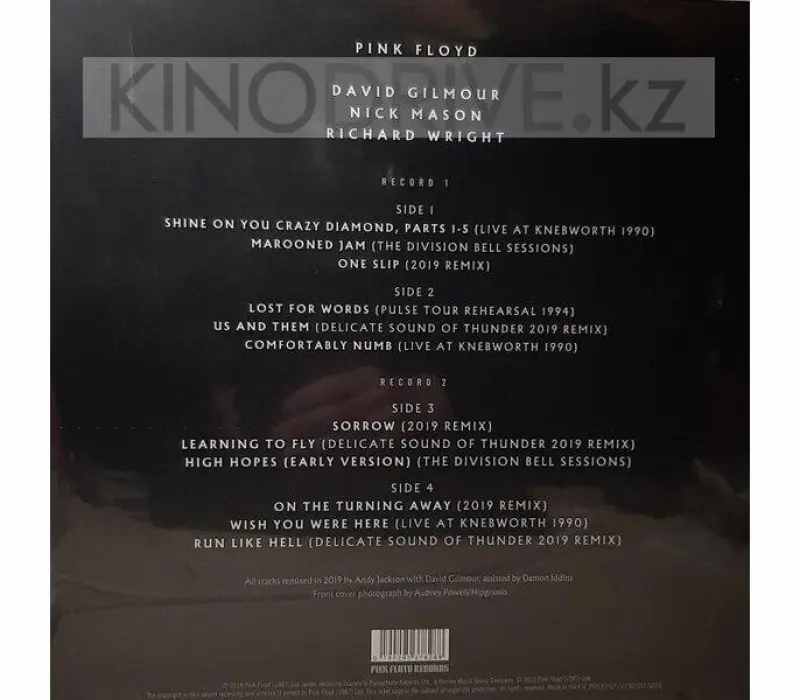 Виниловая пластинка PINK FLOYD - The Later Years 1987-2019, Kinodrive.kz — фото 2