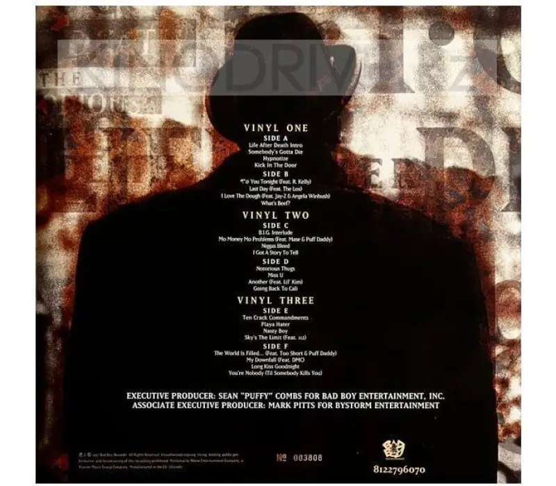 Виниловая пластинка Notorious B.I.G. - Life After Death: Warner, Kinodrive.kz — фото 2