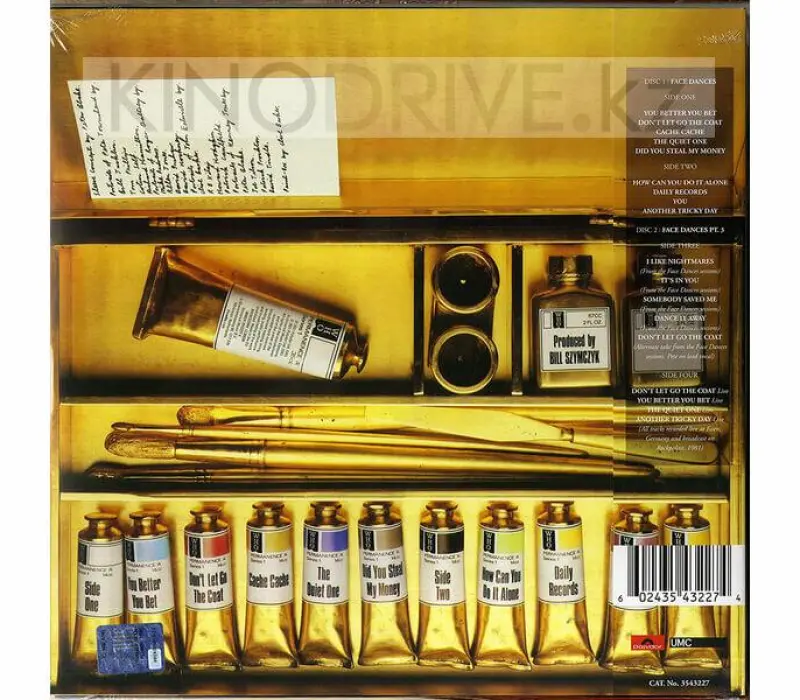 Виниловая пластинка WHO THE - Face Dances - Rsd 2021 Release - Yellow and Blue Vinyl, Kinodrive.kz — фото 2