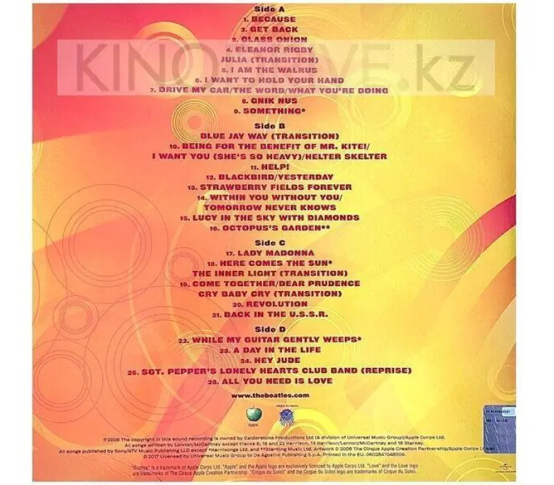 Виниловая пластинка The Beatles – Love: Universal, Kinodrive.kz — фото 2