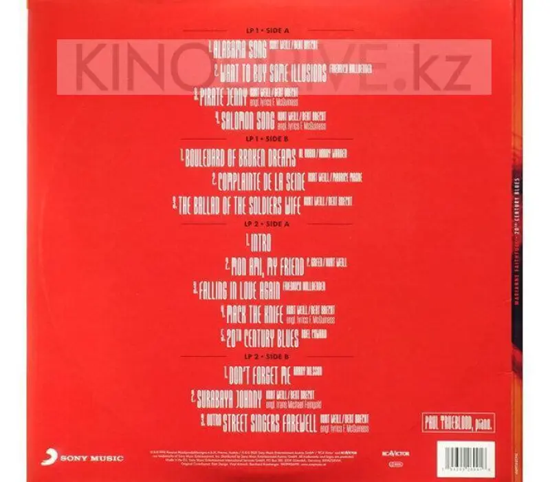 Виниловая пластинка MARIANNE FAITHFULL - 20th Century Blues, Kinodrive.kz — фото 8