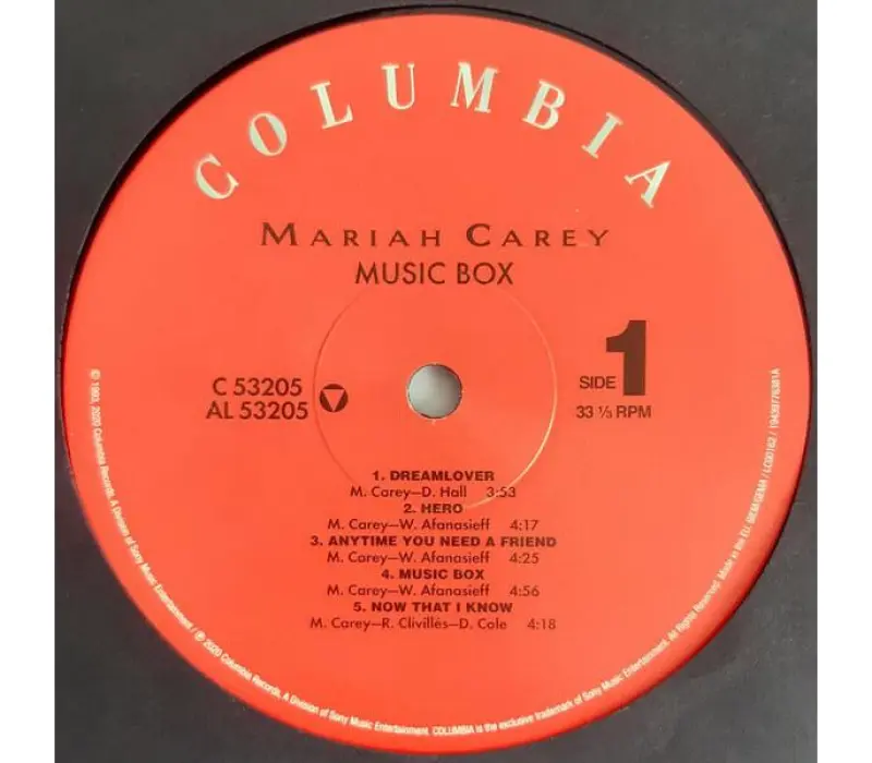 Виниловая пластинка Mariah Carey – Music Box, Kinodrive.kz — фото 3